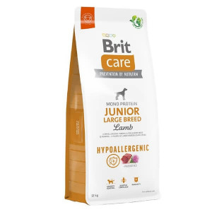 BRIT CARE DOG HYPOALLERGENIC LAMB JUNIOR LB sausā barība kucēniem Jērs 12kg